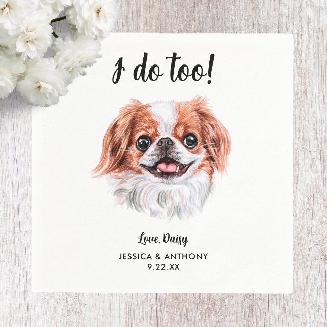 Dog Wedding Cocktail Napkins (Creator Uploaded)