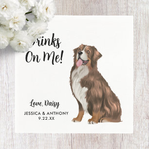 Dog Wedding Cocktail Napkins