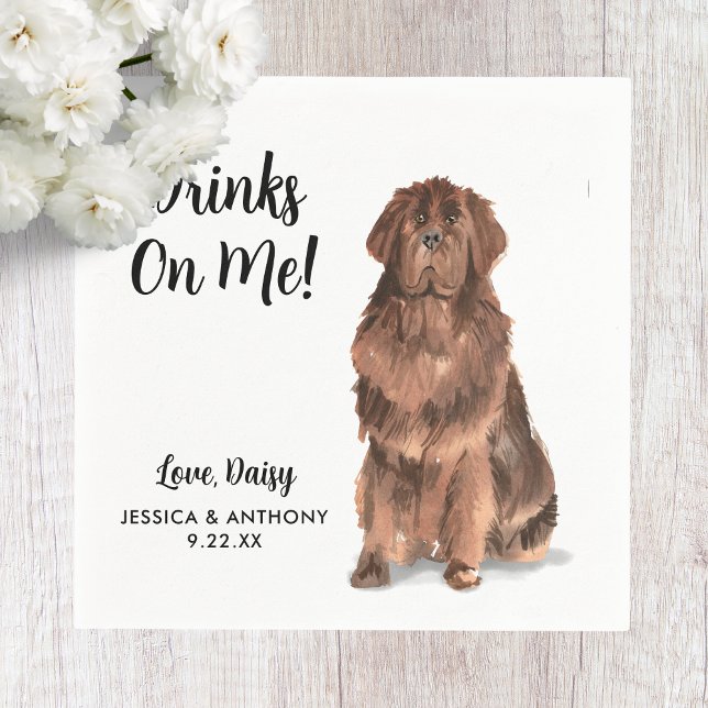  Dog Wedding Cocktail Napkins (Creator Uploaded)