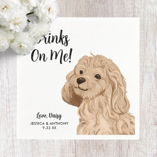 Dog Wedding Cocktail Napkins