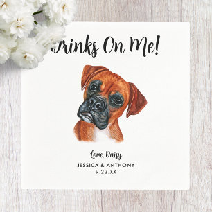 Dog Wedding Cocktail Napkins