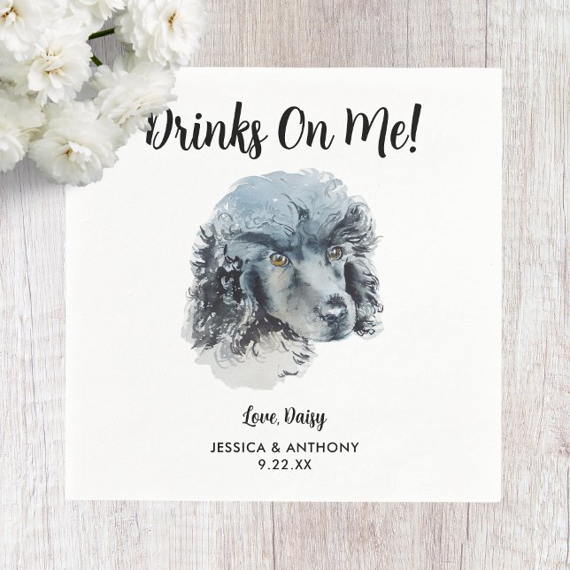 Dog Wedding Cocktail Napkins (Creator Uploaded)