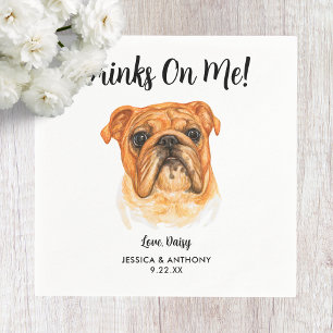 Dog Wedding Cocktail Napkins