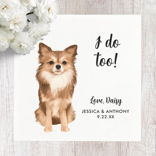 Dog Wedding Cocktail Napkins