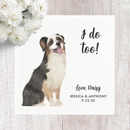 Dog Wedding Cocktail Napkins