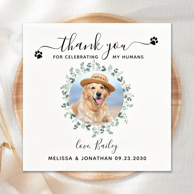 Dog Wedding Cocktail Napkins (Creator Uploaded)