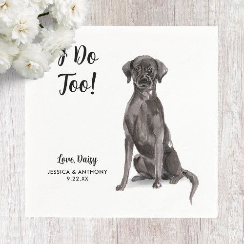 Dog Wedding Cocktail Napkins