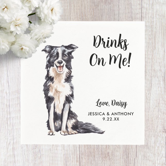 Dog Wedding Cocktail Napkins (Creator Uploaded)