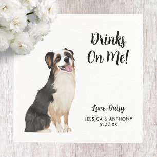 Dog Wedding Cocktail Napkins