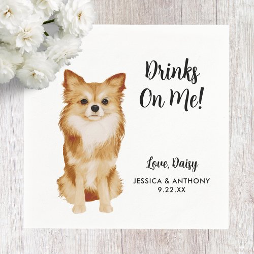 Dog Wedding Cocktail Napkins