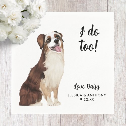 Dog Wedding Cocktail Napkins