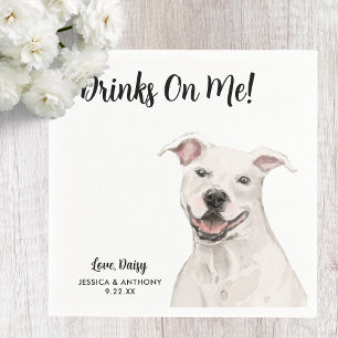 Dog Wedding Cocktail Napkins