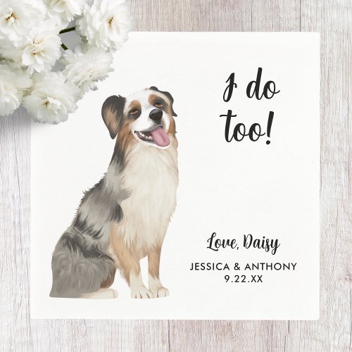 Dog Wedding Cocktail Napkins