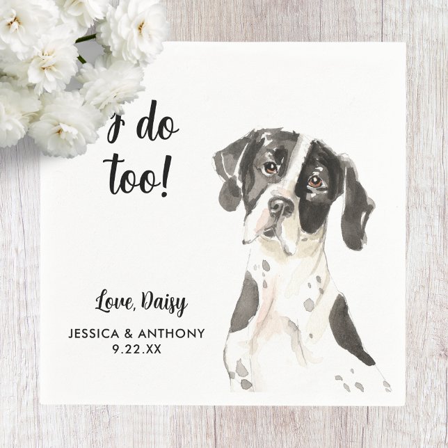 Dog Wedding Cocktail Napkins (Creator Uploaded)