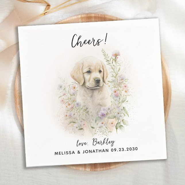 Dog Wedding Cocktail Napkins (Creator Uploaded)