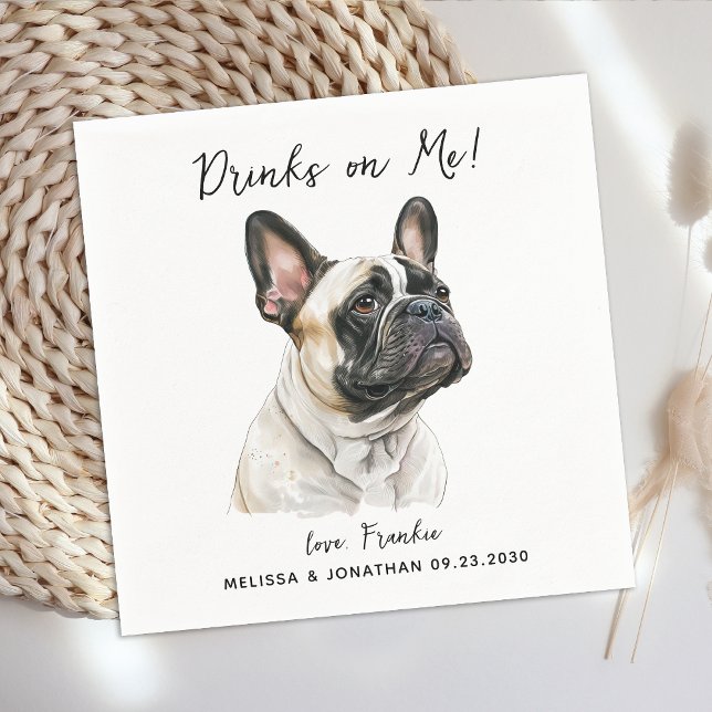 Dog Wedding Cocktail Napkins (Creator Uploaded)