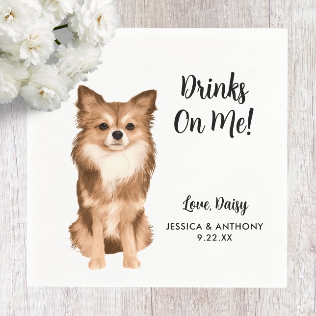 Dog Wedding Cocktail Napkins (Creator Uploaded)