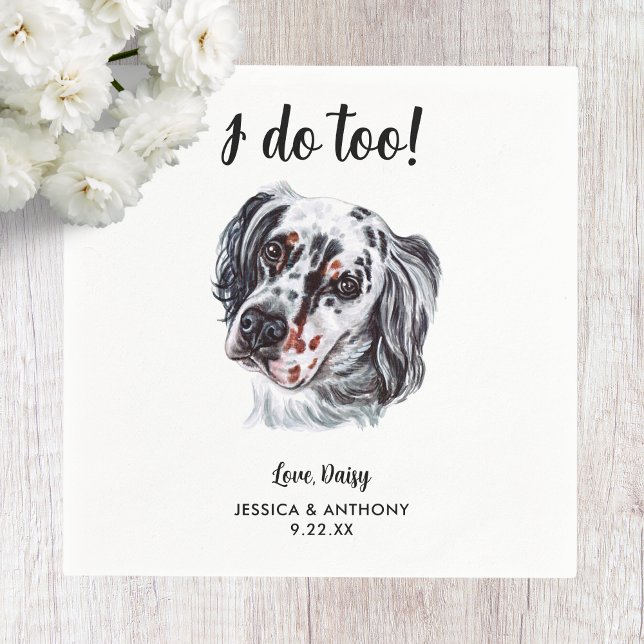 Dog Wedding Cocktail Napkins (Creator Uploaded)