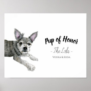 Dog Wedding Drink Sign