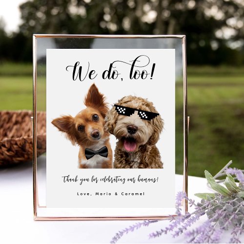 Dog Wedding Favor Biscuit Bar Pet Treat Wedding Pedestal Sign