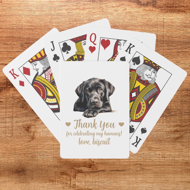 Dog Wedding Favor Playing Cards (Creator Uploaded)