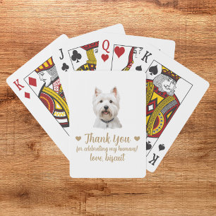 Dog Wedding Favor Playing Cards