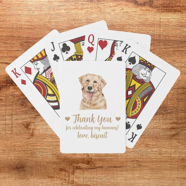 Dog Wedding Favor Playing Cards (Creator Uploaded)