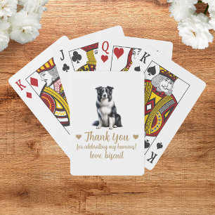 Dog Wedding Favor Playing Cards