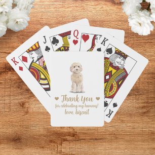 Dog Wedding Favor Playing Cards