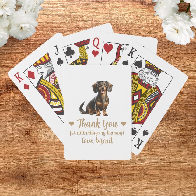 Dog Wedding Favor Playing Cards (Creator Uploaded)