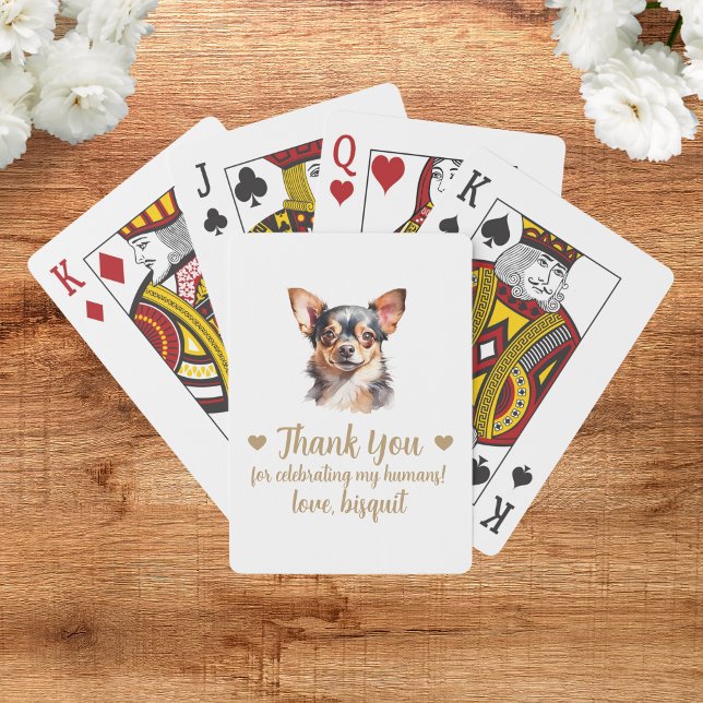 Dog Wedding Favor Playing Cards (Creator Uploaded)