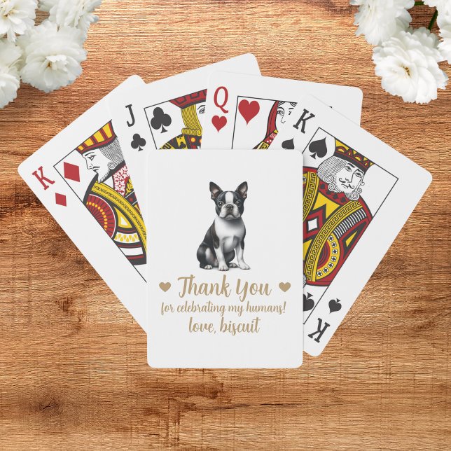 Dog Wedding Favor Playing Cards (Creator Uploaded)