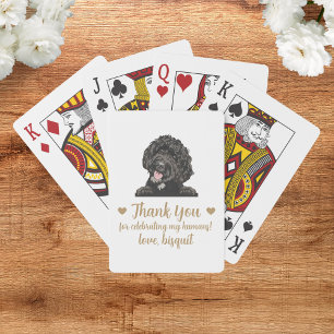 Dog Wedding Favor Playing Cards