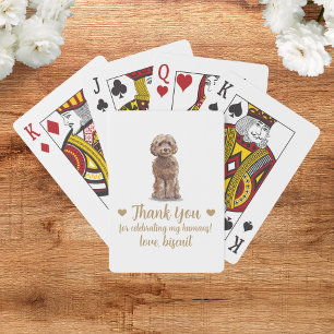 Dog Wedding Favor Playing Cards