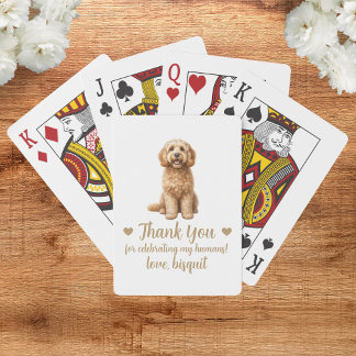 Dog Wedding Favor Playing Cards