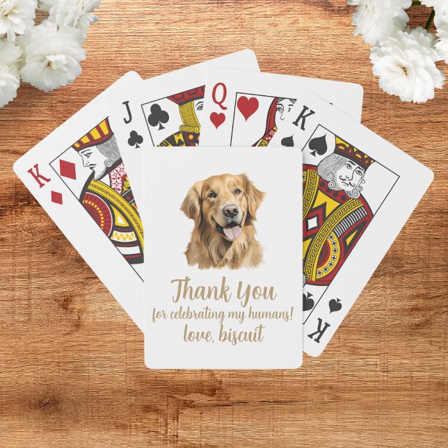 Dog Wedding Favor Playing Cards (Creator Uploaded)