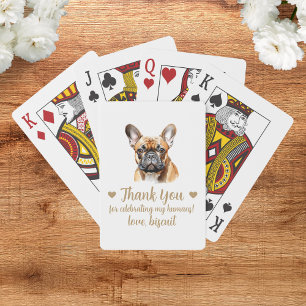 Dog Wedding Favor Playing Cards