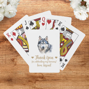 Dog Wedding Favor Playing Cards