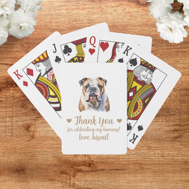 Dog Wedding Favor Playing Cards (Creator Uploaded)