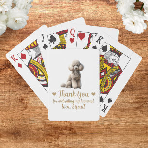 Dog Wedding Favor Playing Cards