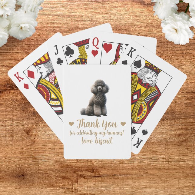 Dog Wedding Favor Playing Cards (Creator Uploaded)