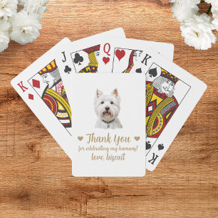 Dog Wedding Favor Playing Cards