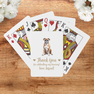 Dog Wedding Favor Playing Cards