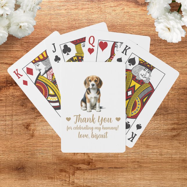 Dog Wedding Favor Playing Cards (Creator Uploaded)