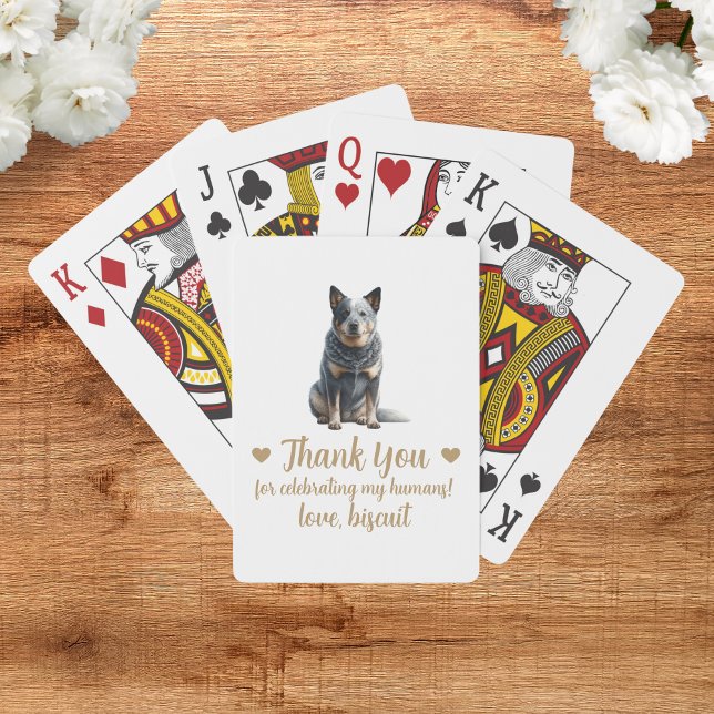 Dog Wedding Favor Playing Cards (Creator Uploaded)