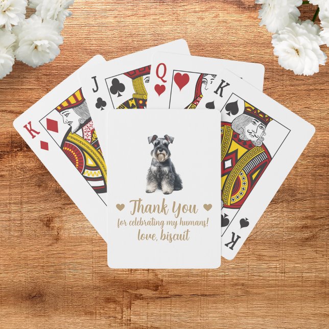 Dog Wedding Favor Playing Cards (Creator Uploaded)