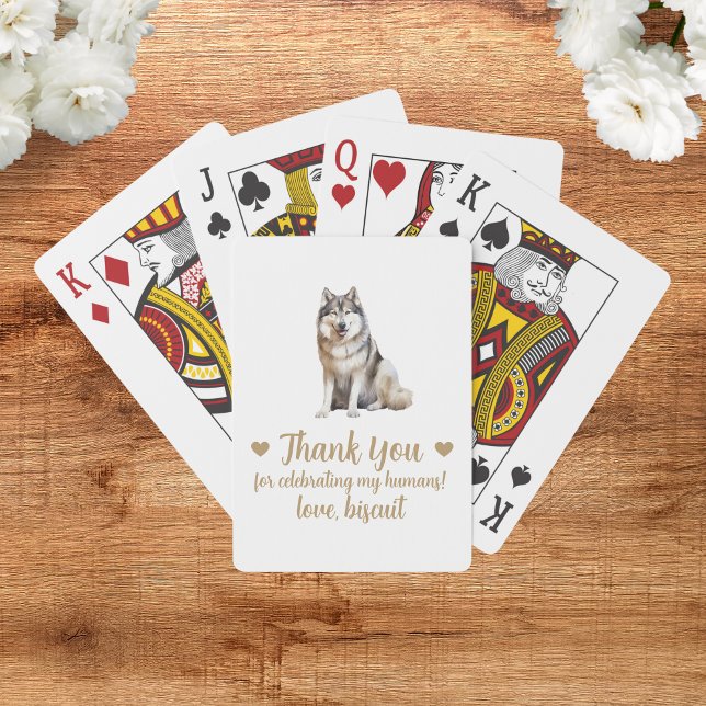 Dog Wedding Favor Playing Cards (Creator Uploaded)