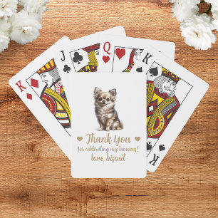 Dog Wedding Favor Playing Cards