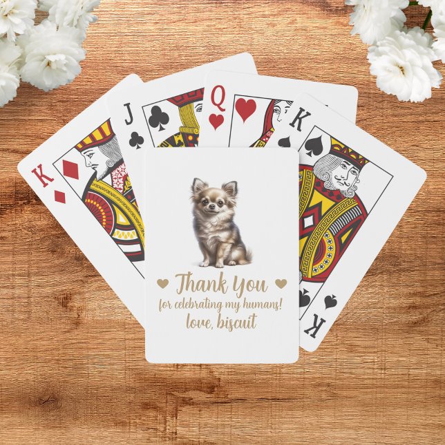Dog Wedding Favor Playing Cards (Creator Uploaded)