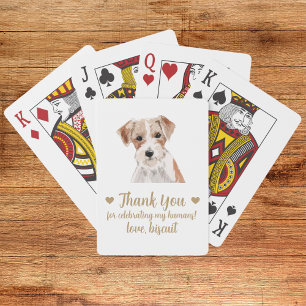 Dog Wedding Favor Playing Cards